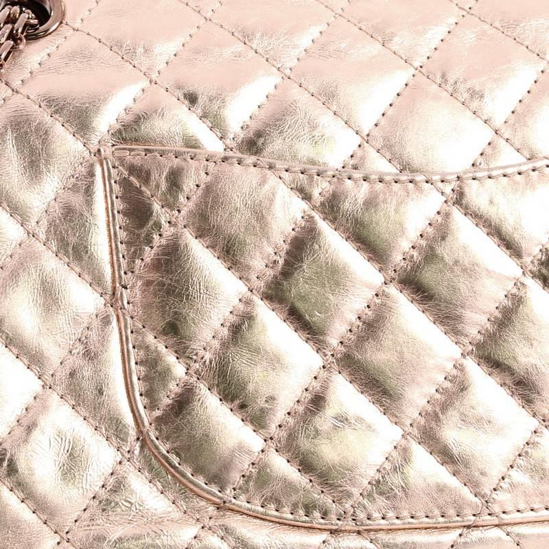 Chanel Reissue 2.55 Handbag Quilted Metallic Aged Calfskin 226 3