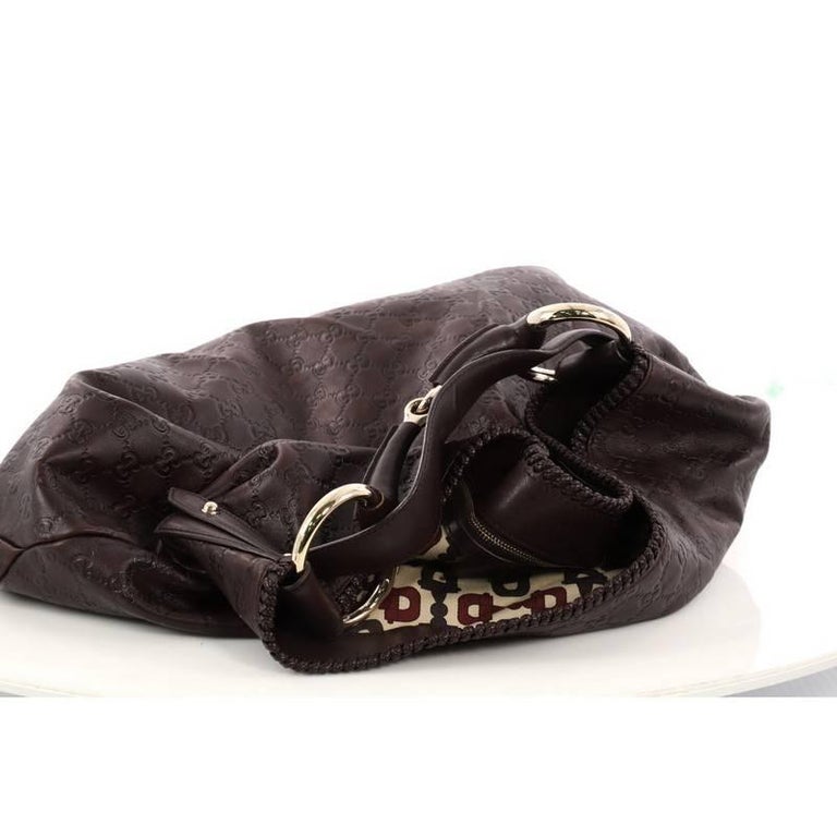 gucci guccissima horsebit hobo