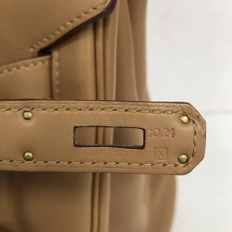 Hermes Birkin Handbag Tabac Brown Swift with Palladium Hardware 35 4