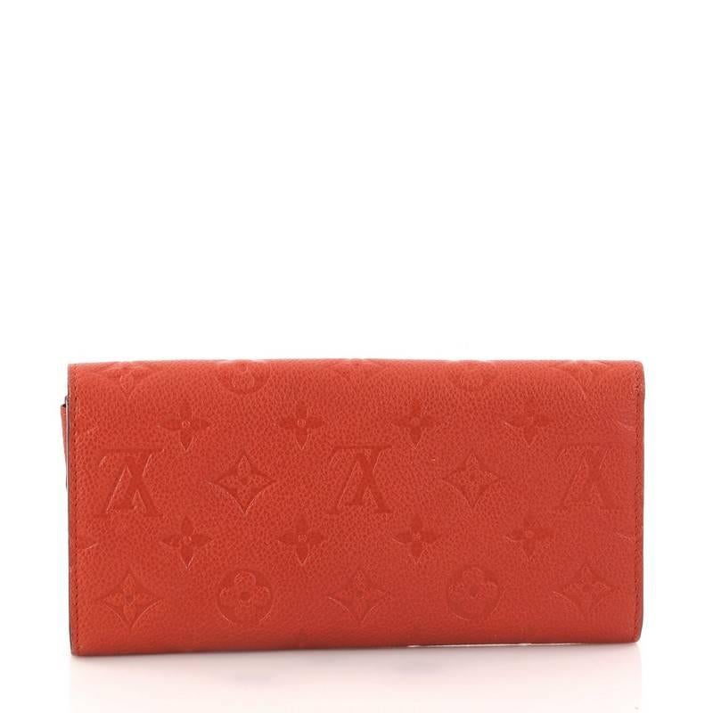 Louis Vuitton Curieuse Wallet Monogram Empreinte Leather In Good Condition In NY, NY