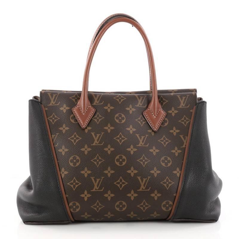 Louis Vuitton W Tote Monogram Canvas and Leather PM In Good Condition In NY, NY