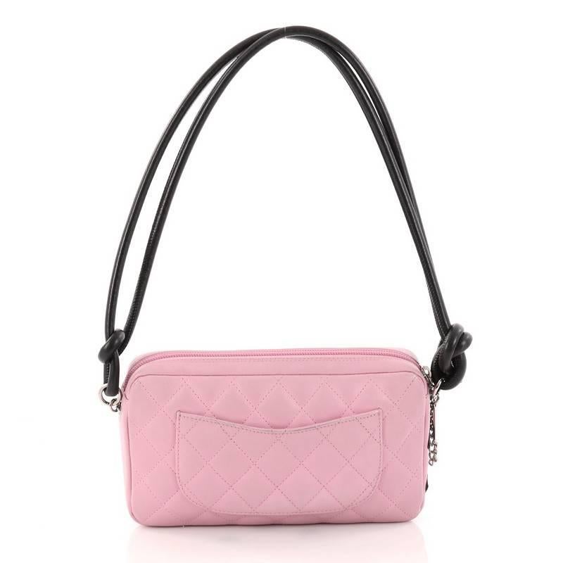 Chanel Cambon Pochette Quilted Leather In Good Condition In NY, NY