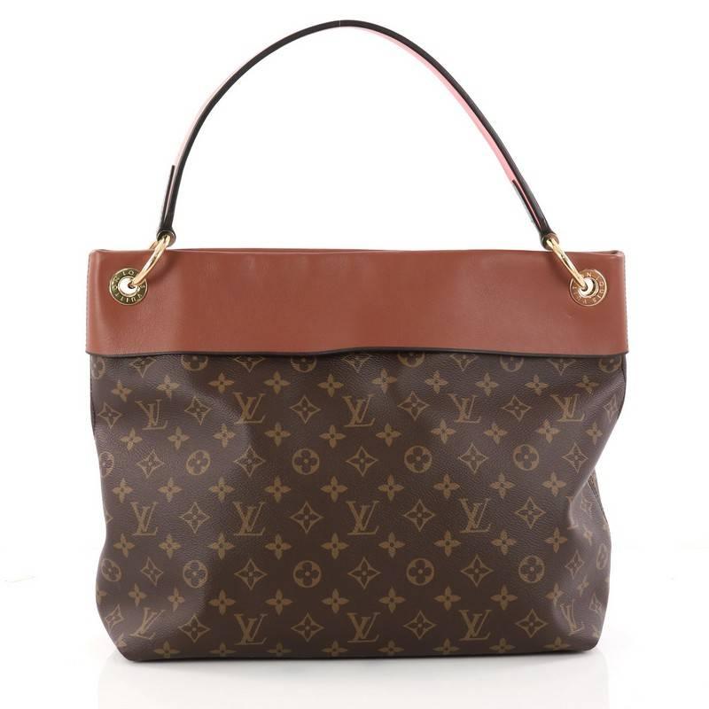 Louis Vuitton Tuileries Hobo Monogram Canvas with Leather at