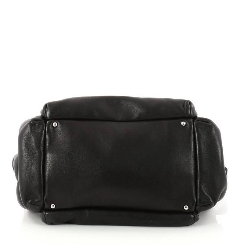 Women's Chanel Vintage Flap Pocket Accordion Camera Bag Lambskin Medium