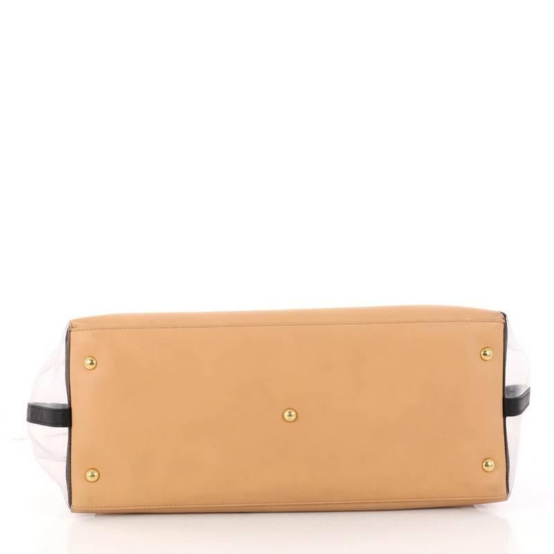 Women's or Men's Fendi Color Block 2Jours Handbag Leather and PVC Large