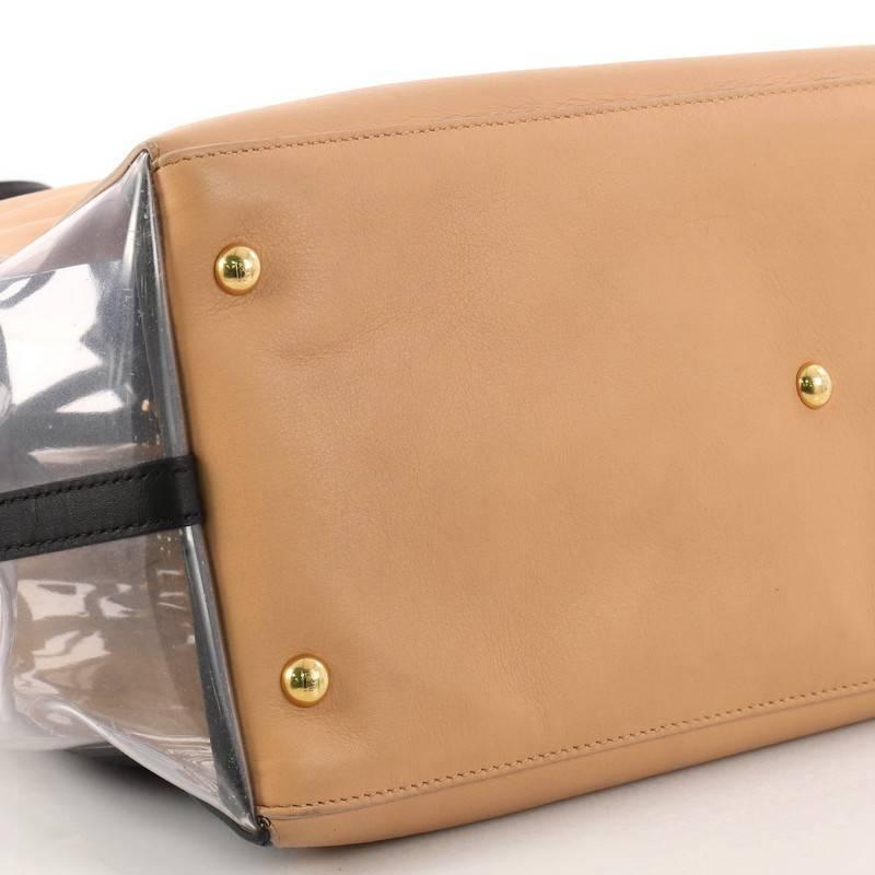 Fendi Color Block 2Jours Handbag Leather and PVC Large 2