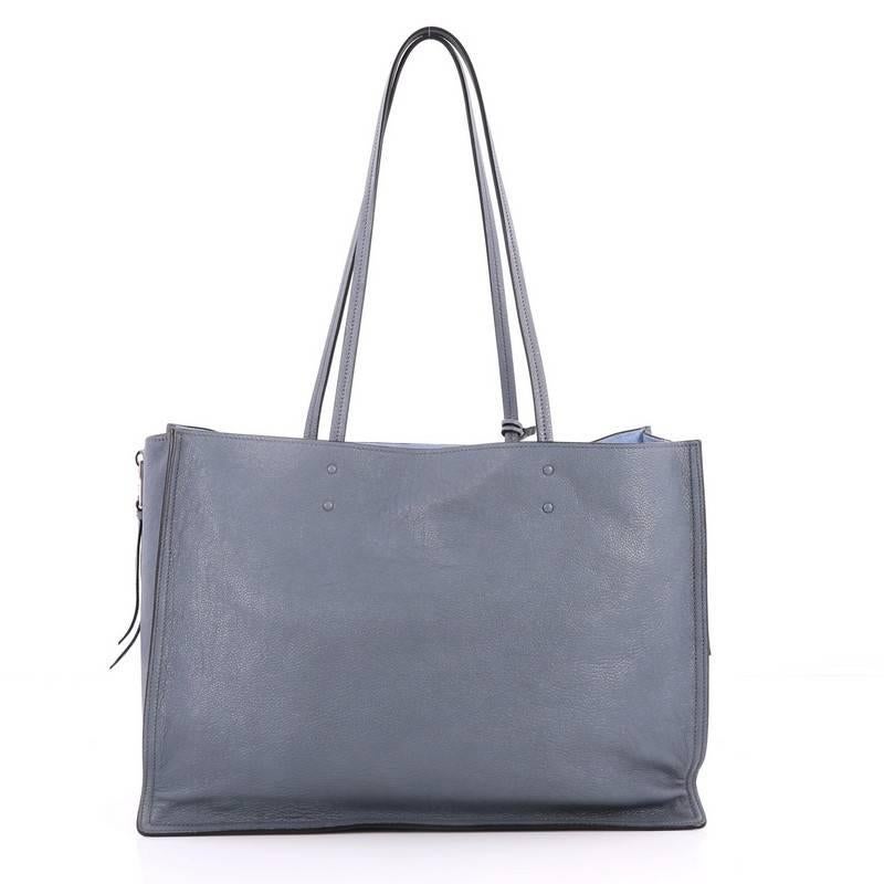 Prada Etiquette Tote Glace Calf Large In Good Condition In NY, NY