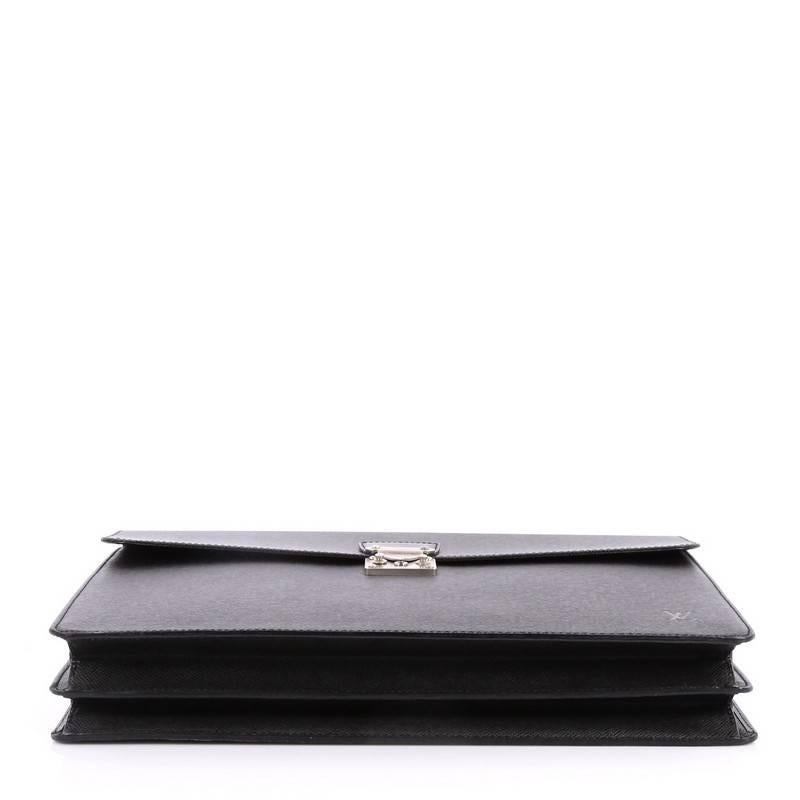 Women's or Men's Louis Vuitton Robusto 2 Briefcase Taiga Leather 