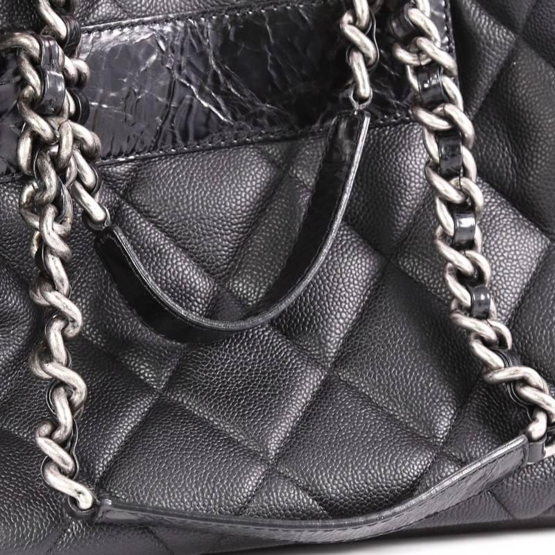  Chanel Coco Casual Tote Quilted Caviar Large 2