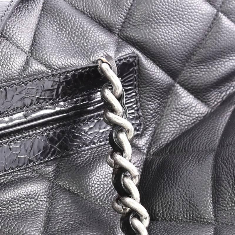  Chanel Coco Casual Tote Quilted Caviar Large 4