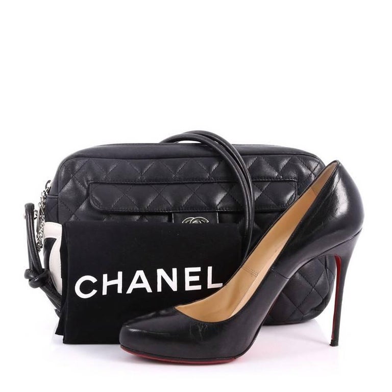 Chanel Cambon Camera Bag Quilted Leather at 1stDibs