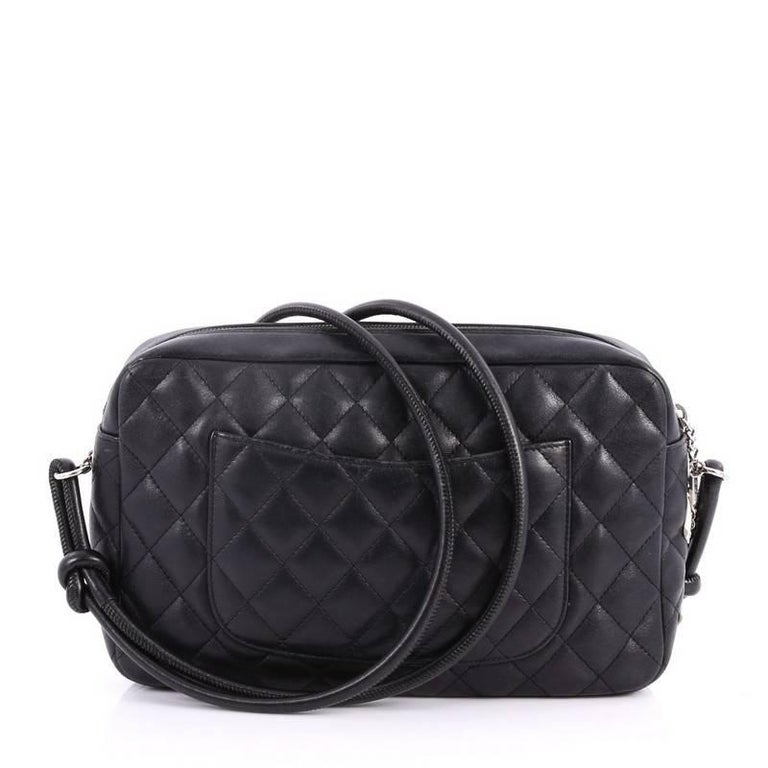 Chanel Cambon Camera Bag Quilted Leather at 1stDibs