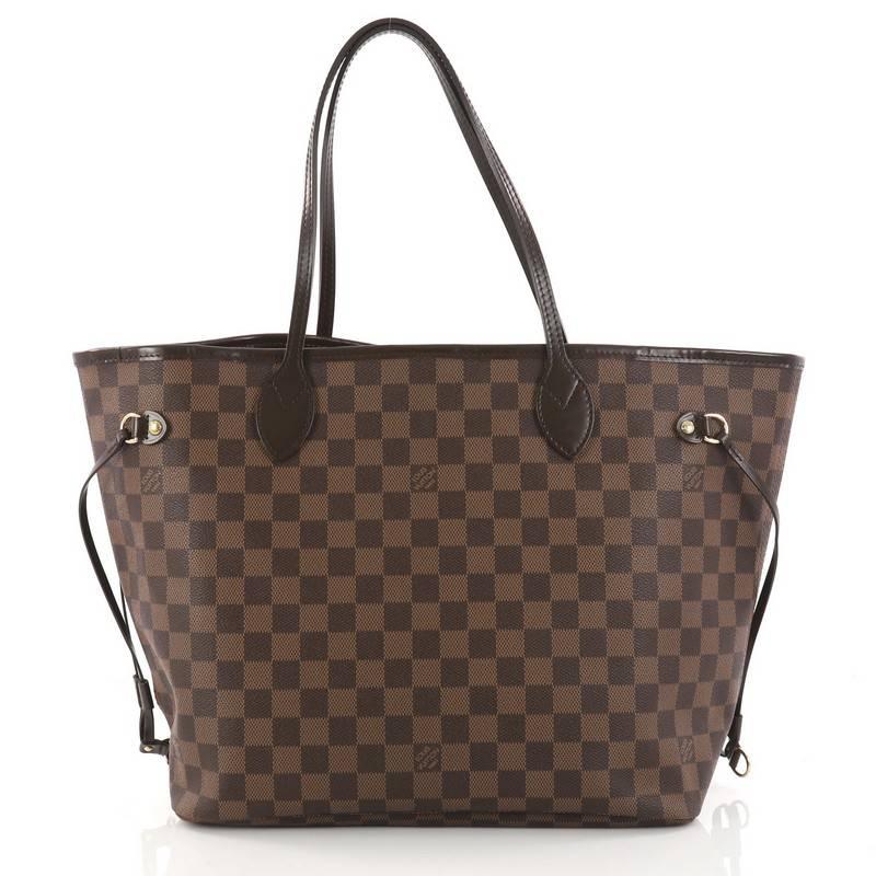 Louis Vuitton Neverfull Tote Damier MM In Excellent Condition In NY, NY