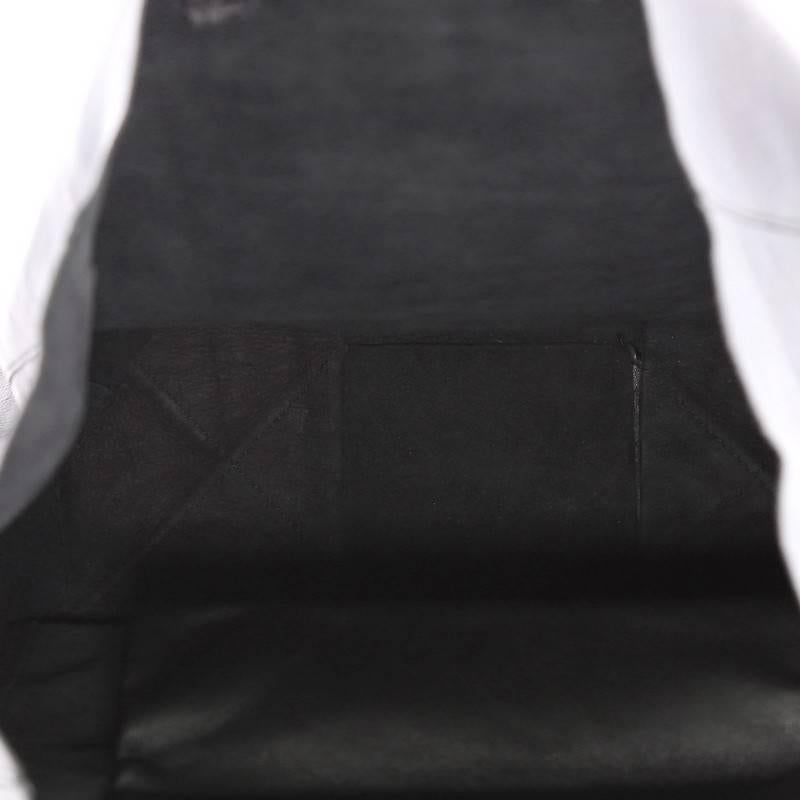 Black Celine Vertical Cabas Tote Leather Large