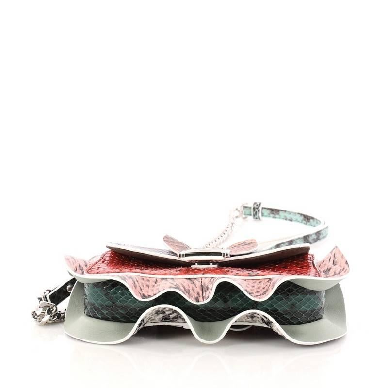 Women's or Men's Fendi Wave Baguette Python Micro