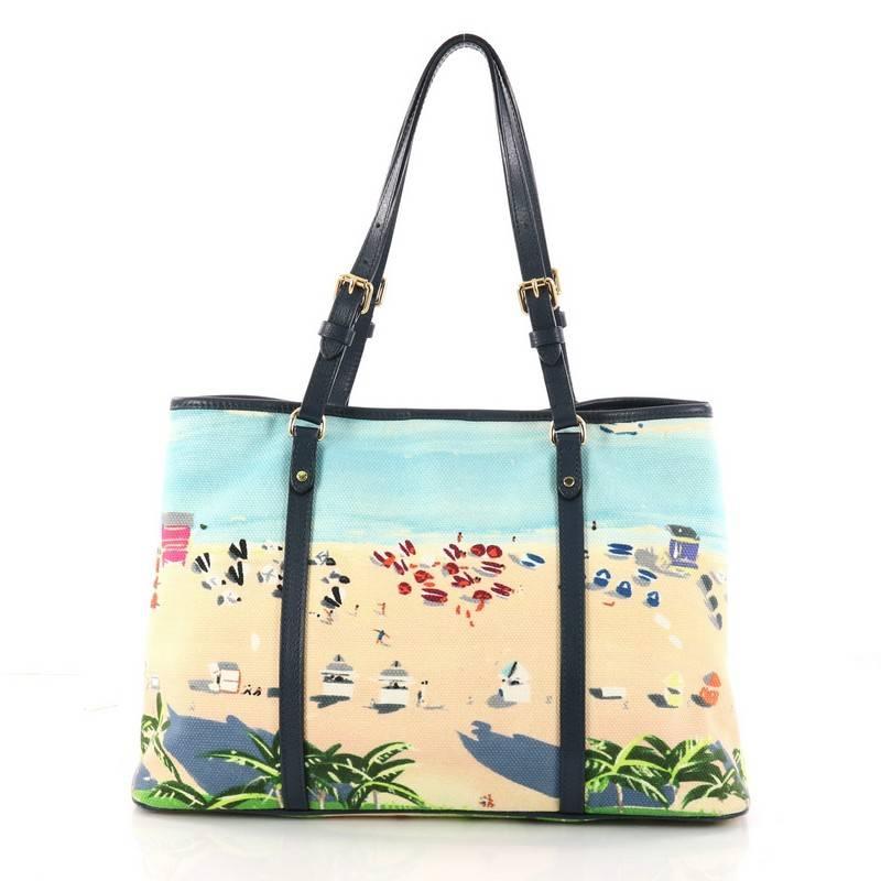 Louis Vuitton Ailleurs Cabas Limited Edition Printed Canvas PM In Good Condition In NY, NY