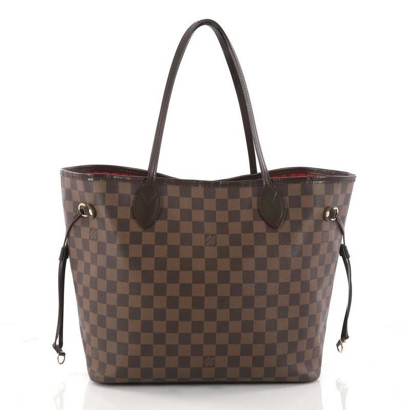 Louis Vuitton Neverfull Tote Damier MM In Good Condition In NY, NY