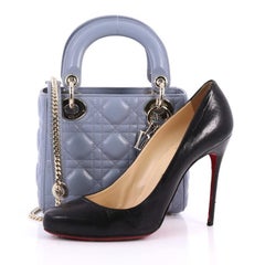 Christian Dior Lady Dior Handtasche Cannage Gestepptes Lammfell Mini