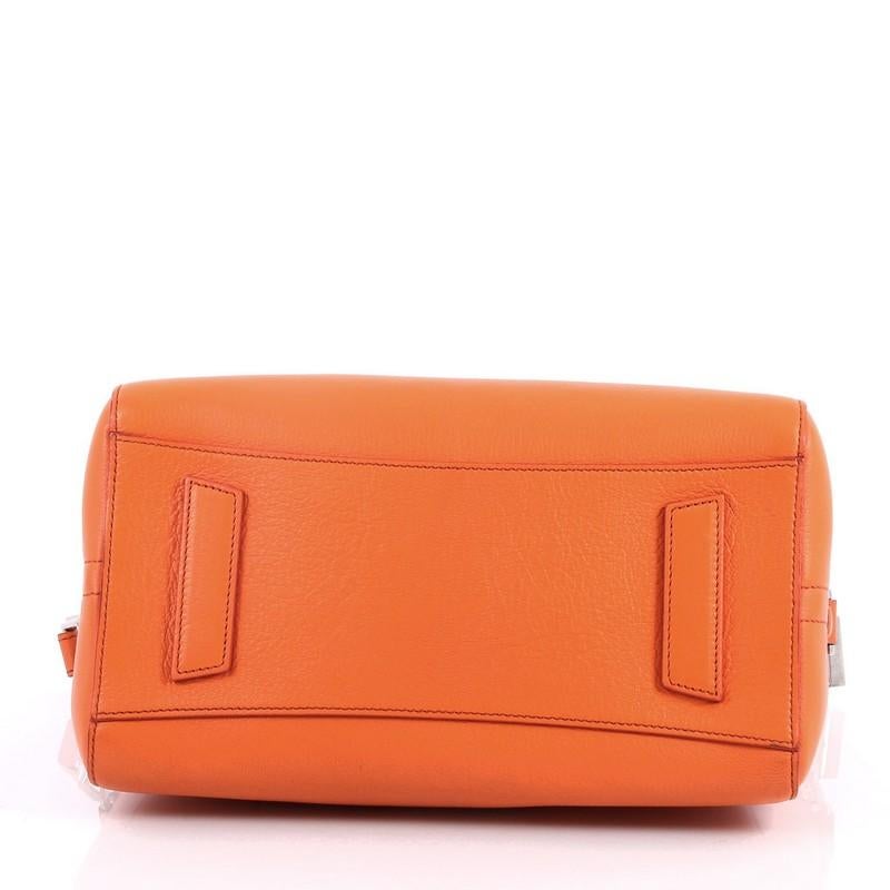 Orange Givenchy Antigona Bag Leather Small