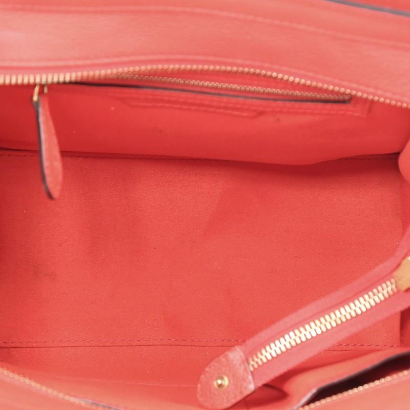 Celine Luggage Handbag Grainy Leather Micro 5