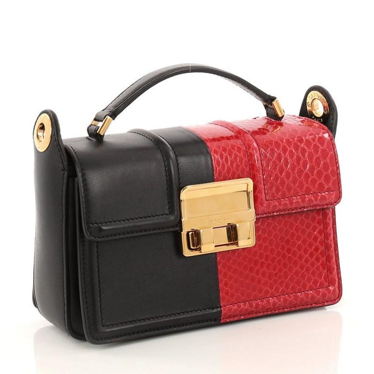 Lanvin Jiji Shoulder Bag Calfskin and Python Small at 1stDibs jiji