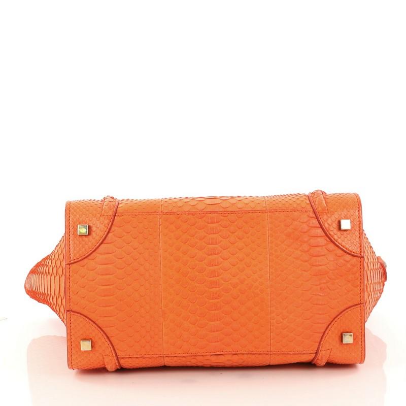 Women's or Men's Celine Luggage Handbag Python Mini