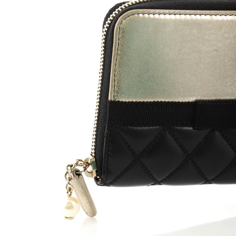 Chanel Pearl Zip Wallet Lambskin Long 1