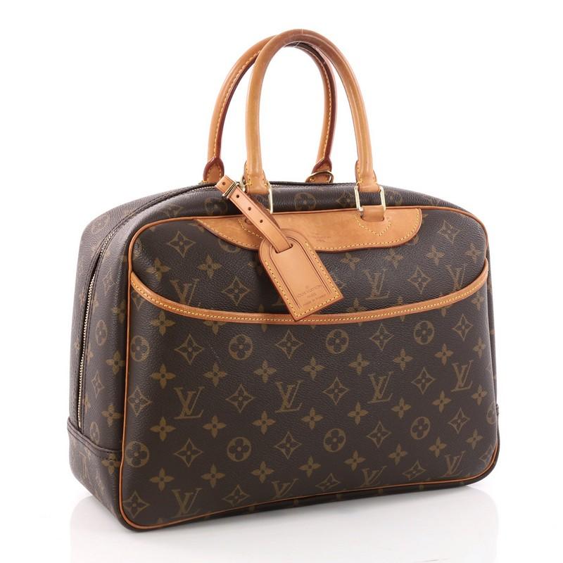 Black Louis Vuitton Deauville Handbag Monogram Canvas 