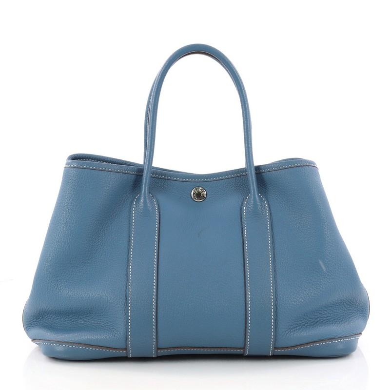 Hermes Garden Party Tote Leather 30 In Good Condition In NY, NY