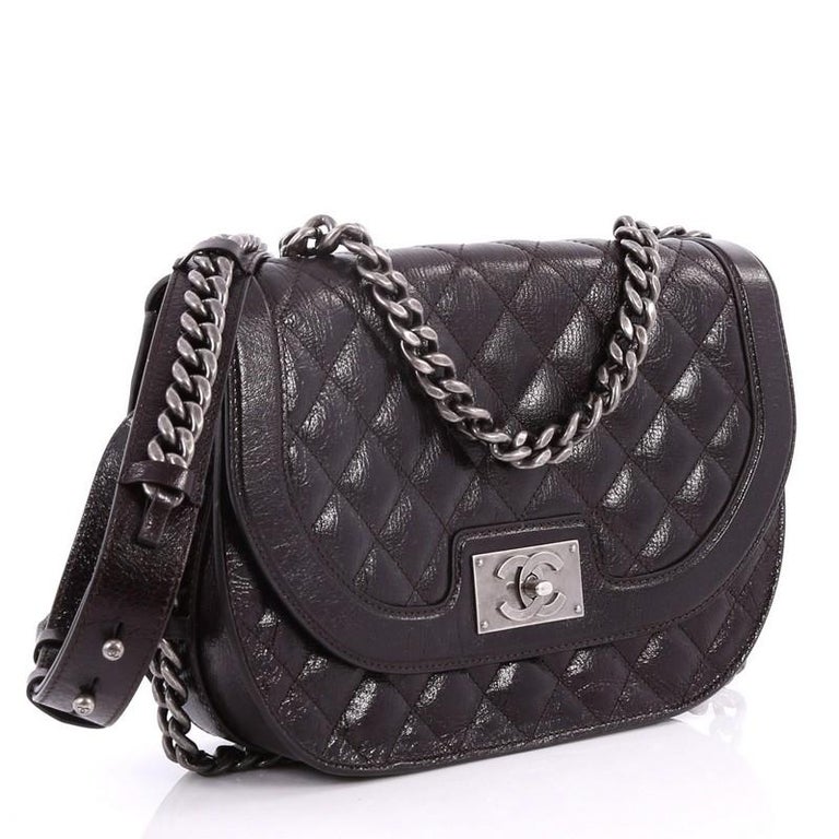 Chanel CC Turnlock Chain Around Flap Bag Goatskin Medium ...