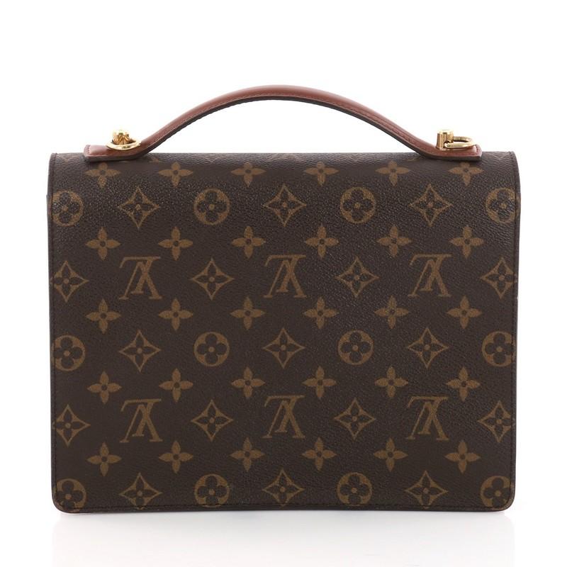 Louis Vuitton Monceau Handbag Monogram Canvas In Good Condition In NY, NY