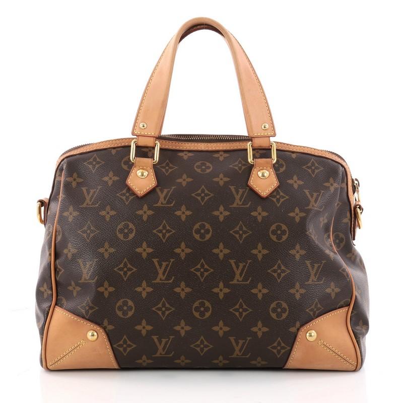 Brown Louis Vuitton Retro Handbag Monogram Canvas PM