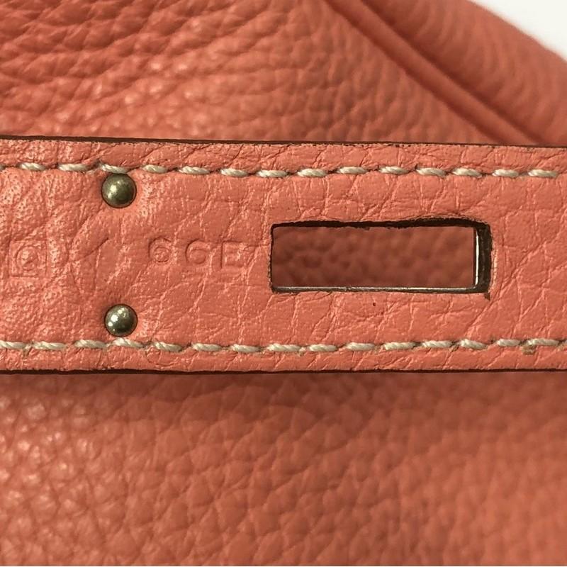 Hermes Birkin Handbag Crevette Pink Clemence with Palladium Hardware 35 6