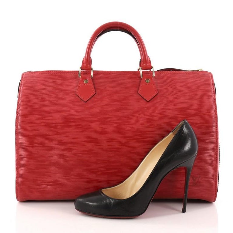Louis Vuitton Speedy Handbag Epi Leather 35 at 1stDibs
