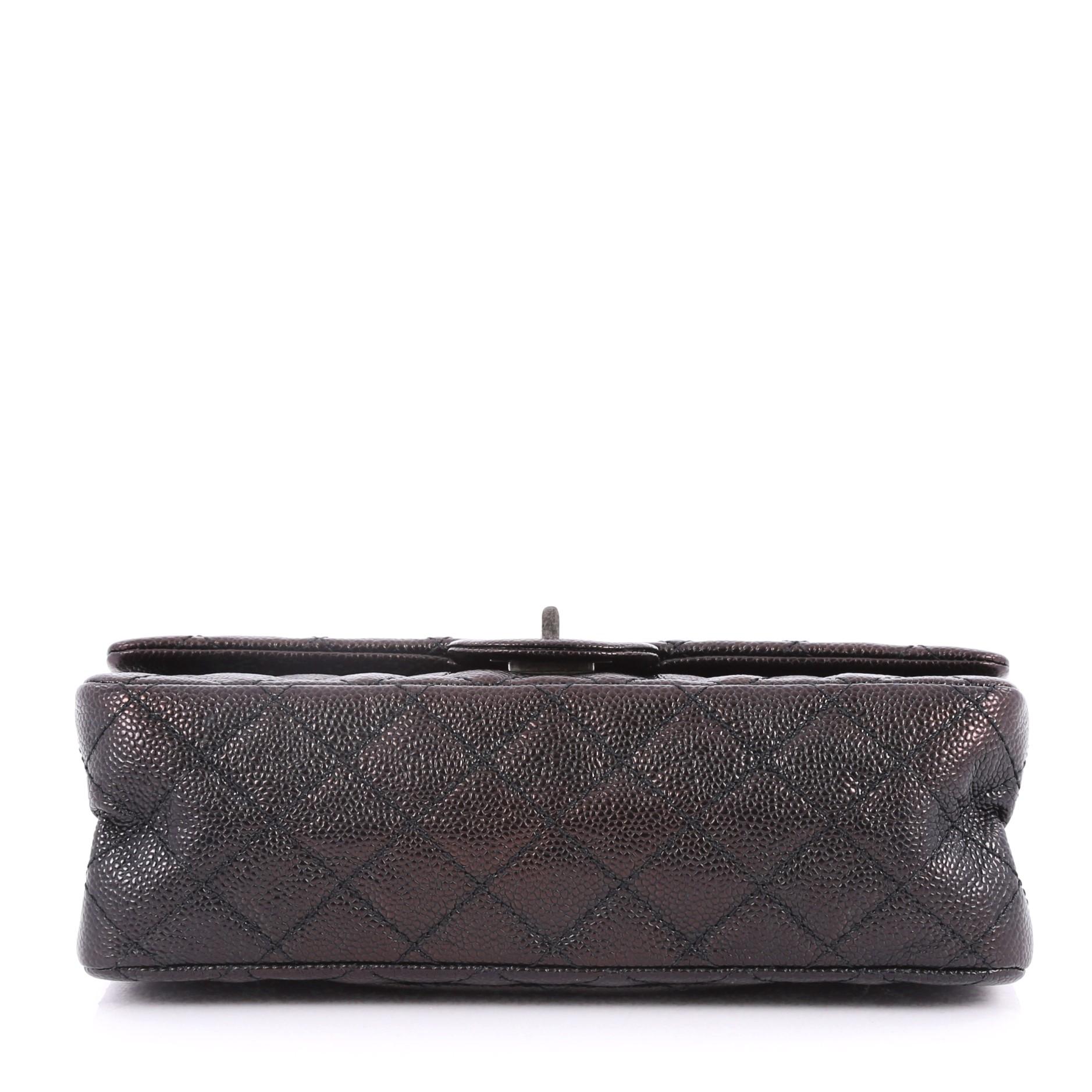 Women's Chanel Reissue 2.55 Handbag Quilted Caviar 225