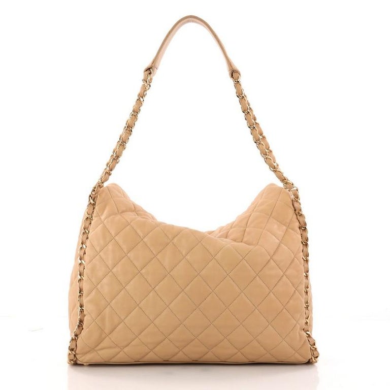 Chanel Chain Me Hobo Quilted Leather Large at 1stDibs