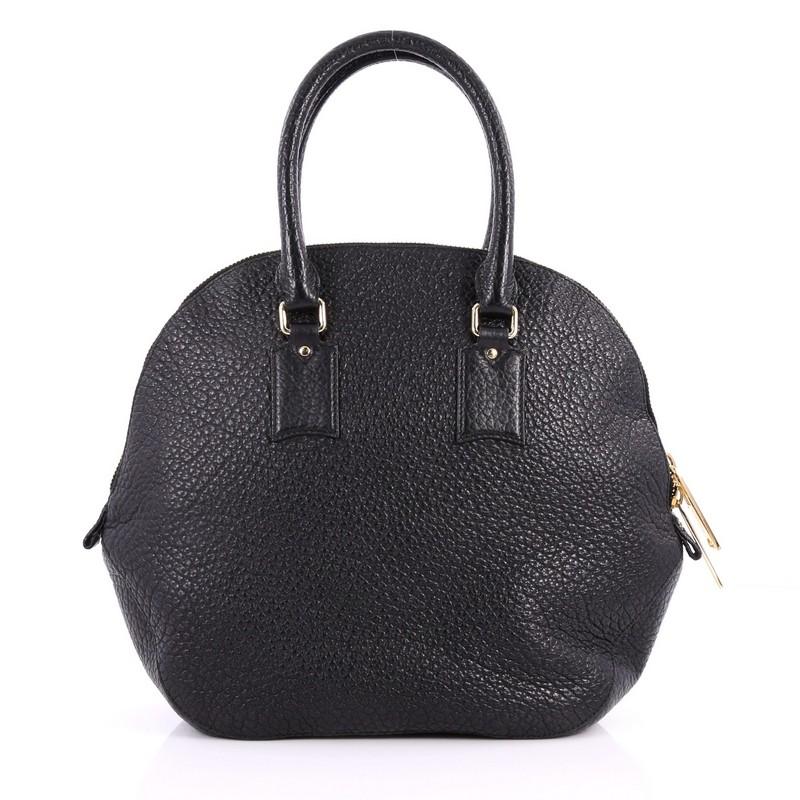 Burberry Orchard Bag Heritage Grained Leather Medium In Good Condition In NY, NY