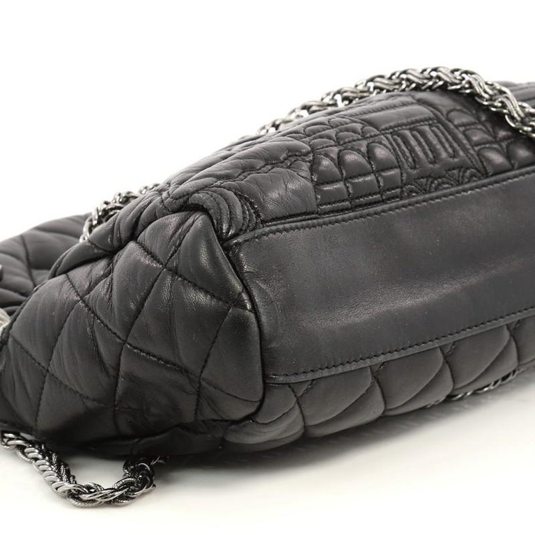Chanel Paris-Moscow Square Flap Bag Embossed Quilted Lambskin Small
