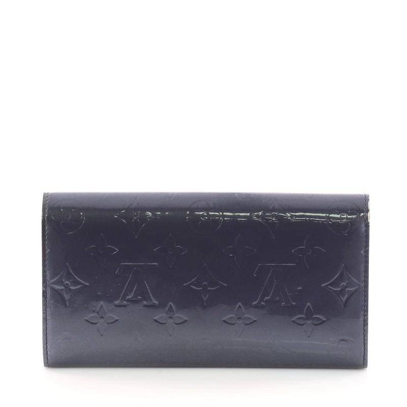  Louis Vuitton Sarah Wallet Monogram Vernis In Good Condition In NY, NY