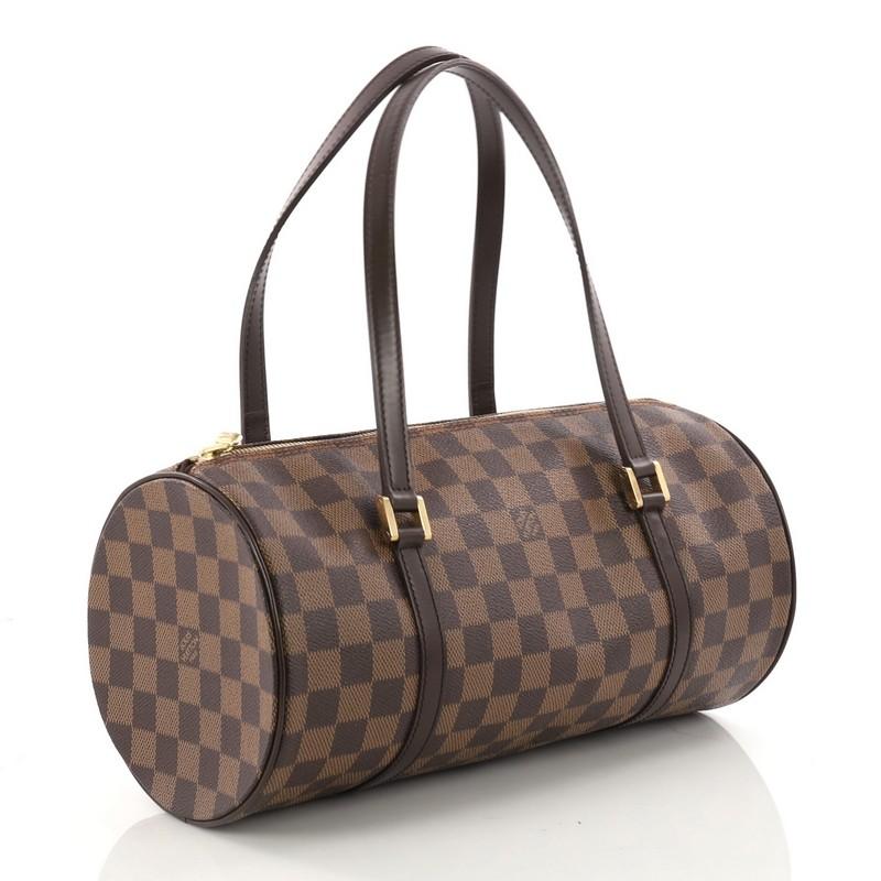 Black Louis Vuitton Papillon Handbag Damier 30 