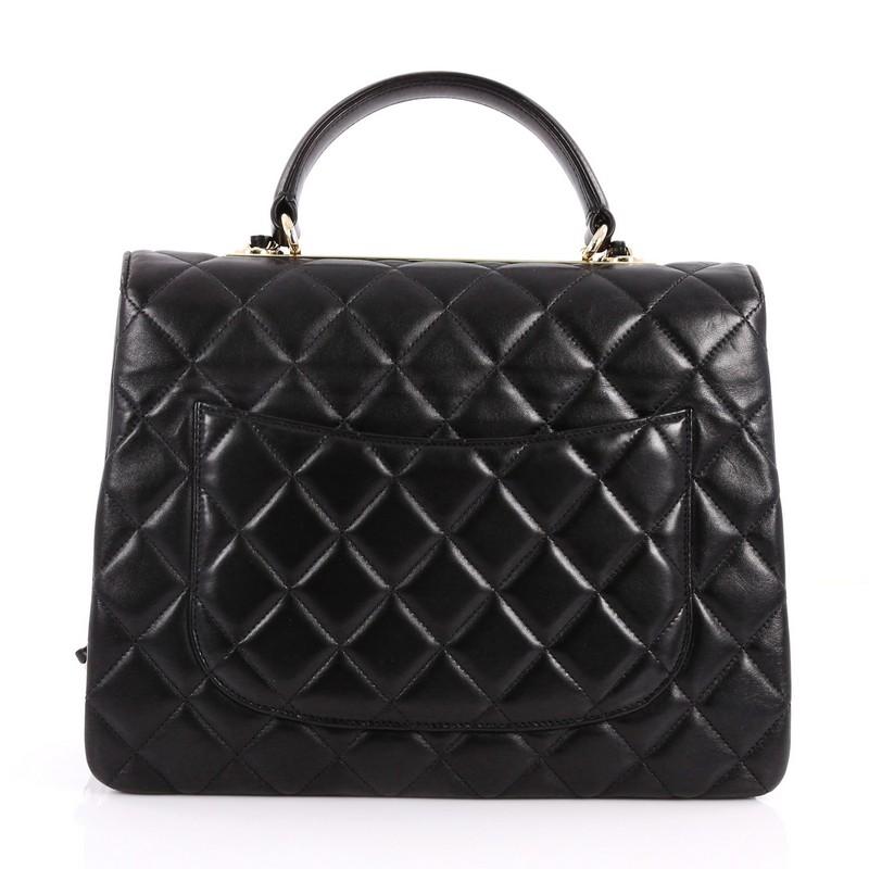  Chanel Trendy CC Top Handle Bag Quilted Lambskin Large In Good Condition In NY, NY