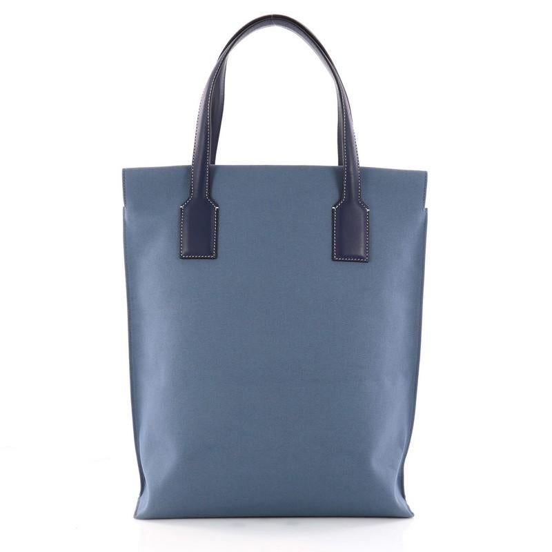 Gray Loewe Shopper Tote Canvas North South