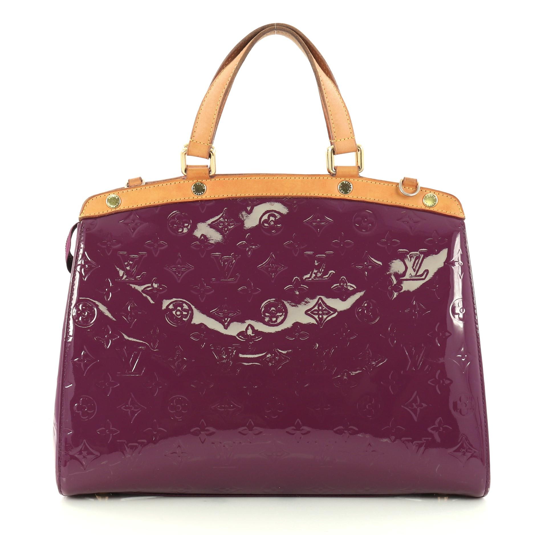 Louis Vuitton Brea Handbag Monogram Vernis GM In Good Condition In NY, NY
