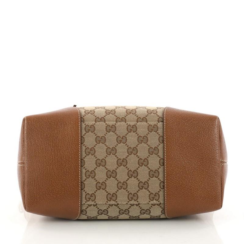 Gucci Bree Convertible Top Handle Bag GG Canvas  In Good Condition In NY, NY