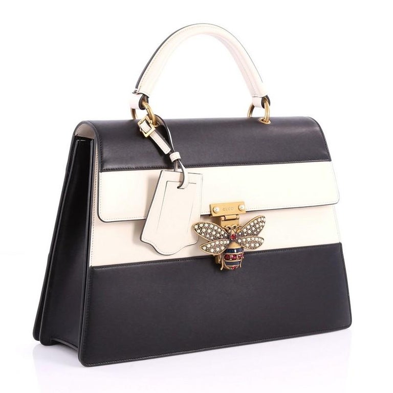 Gucci Queen Margaret Top Handle Bag Colorblock Leather Large at 1stDibs