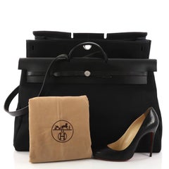 Hermes Herbag Cabine Toile and Leather