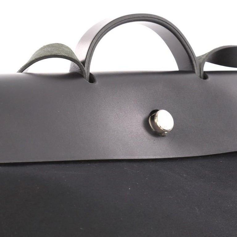 Hermes Herbag Zip Cabine Tote Bag H084076CKAA, Black, One Size