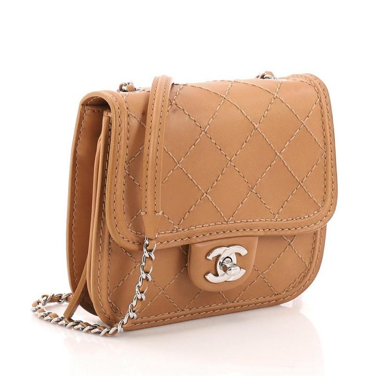 Chanel Citizen Chain Crossbody Bag Quilted Calfskin Mini ...