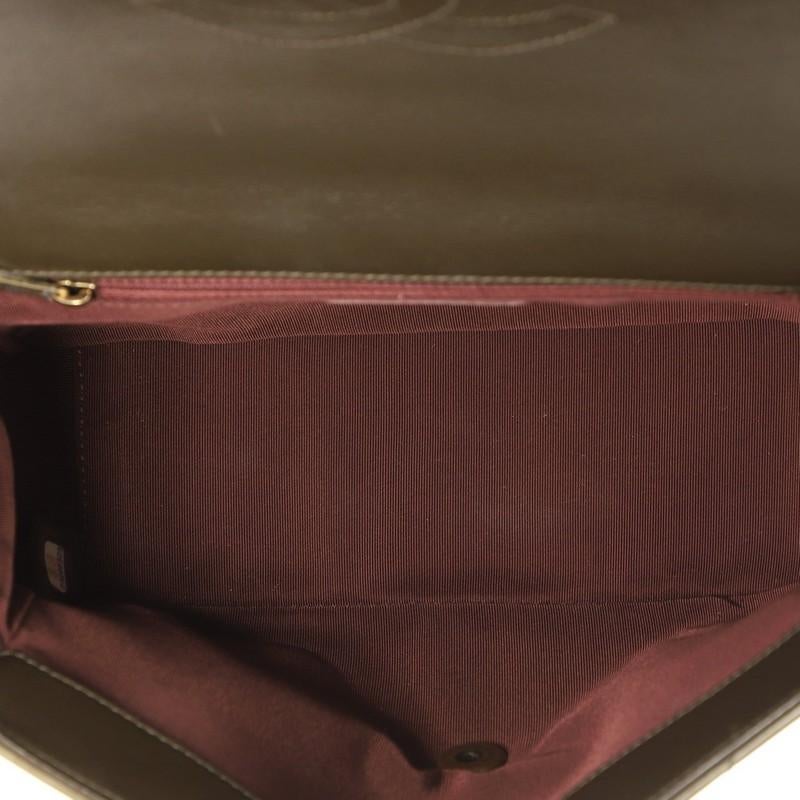 Black Chanel Gold Bar Top Handle Bag Quilted Aged Calfskin Medium