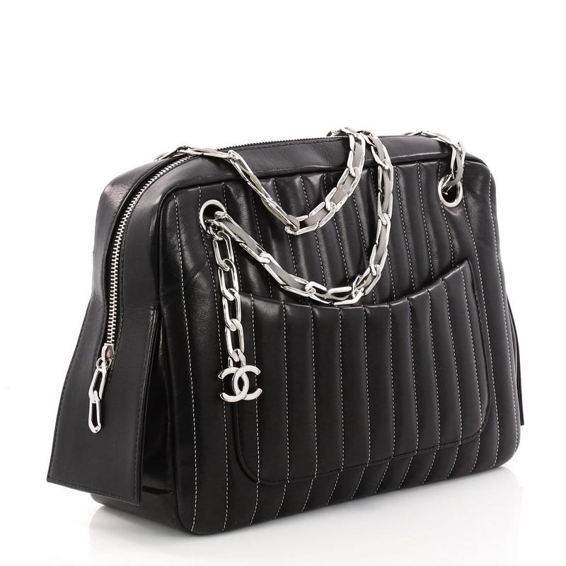 chanel vertical camera bag